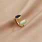Embrace Ring with Aquamarine