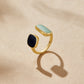 Embrace Ring with Aquamarine