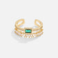 Eugenia - Multi - Layered Crystal Ring