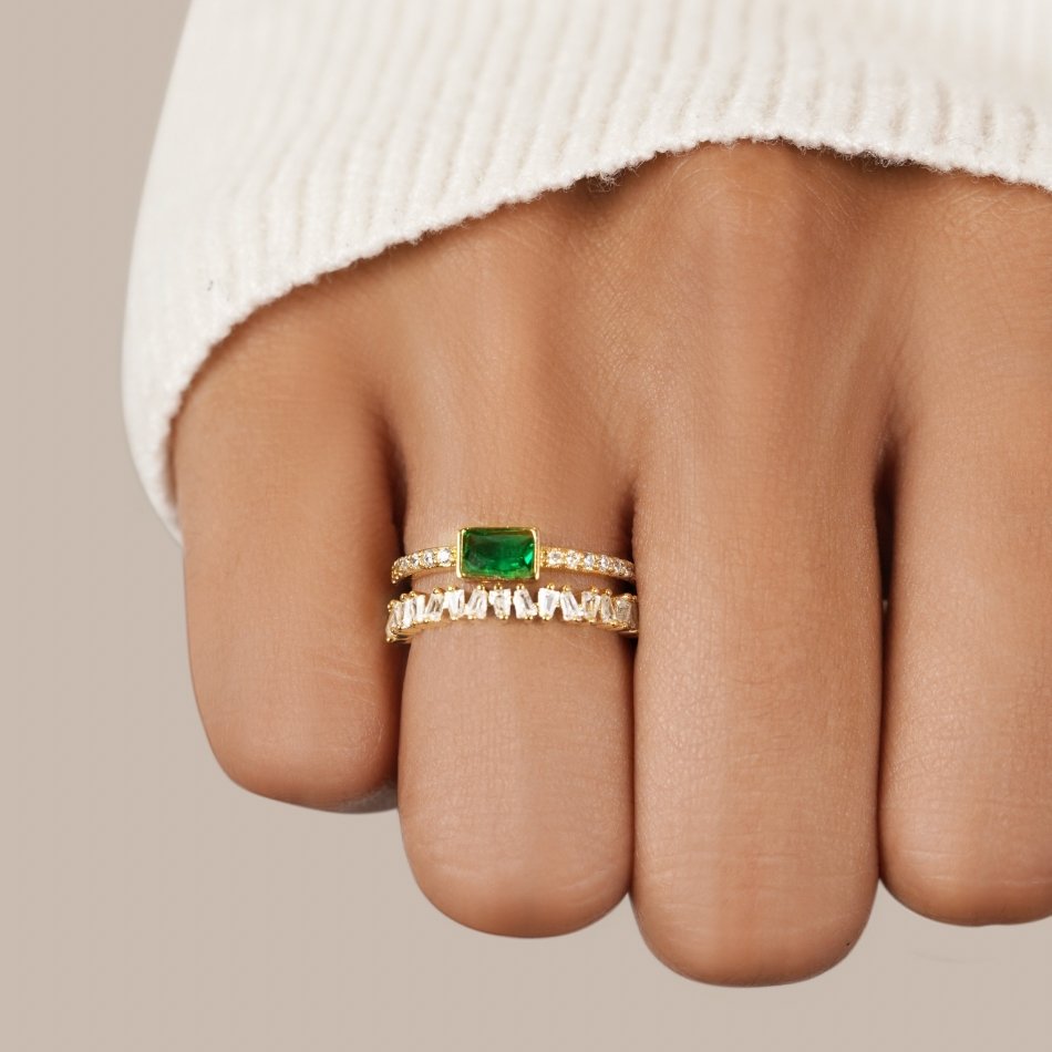 Eugenia - Multi - Layered Crystal Ring