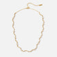 Freya Necklace with Crystal Waves Design