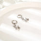 Gold Huggie Earrings with Mini Balloon Dog Charm