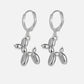 Gold Huggie Earrings with Mini Balloon Dog Charm