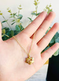 Gold - Plated Necklace with Paw Charm