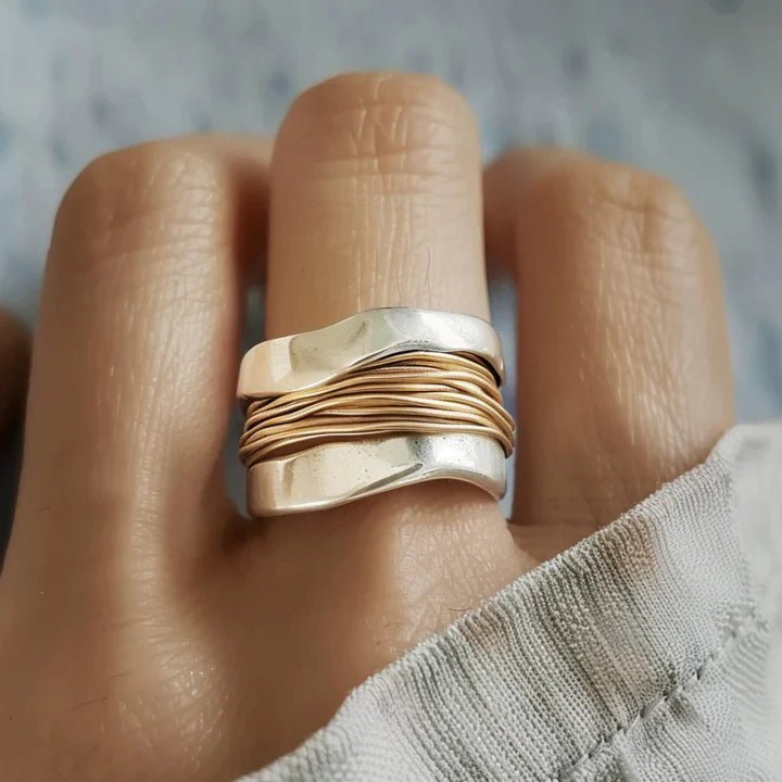 Gold - Plated Silver Wire Ring