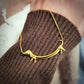 Gold - Tone Dachshund Necklace