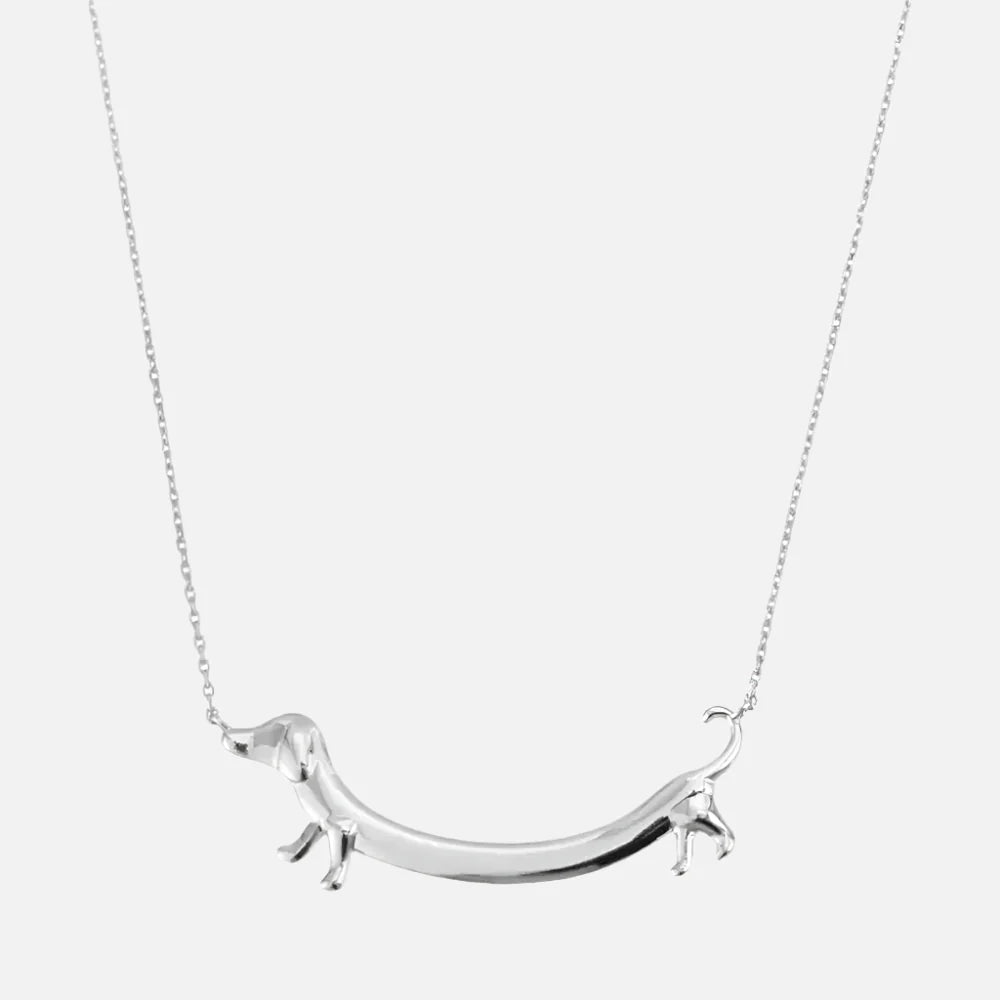 Gold - Tone Dachshund Necklace