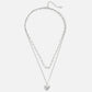Heart - Shaped Necklace with Office Clip