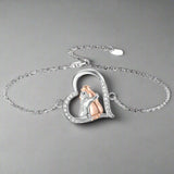 Hug™ — Delicate dog charm bracelet