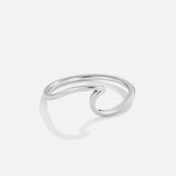 Imari Silver Ripple Ring