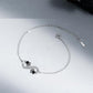 Infinite Symbol Pendant Pet Paw Bracelet with Zirconia