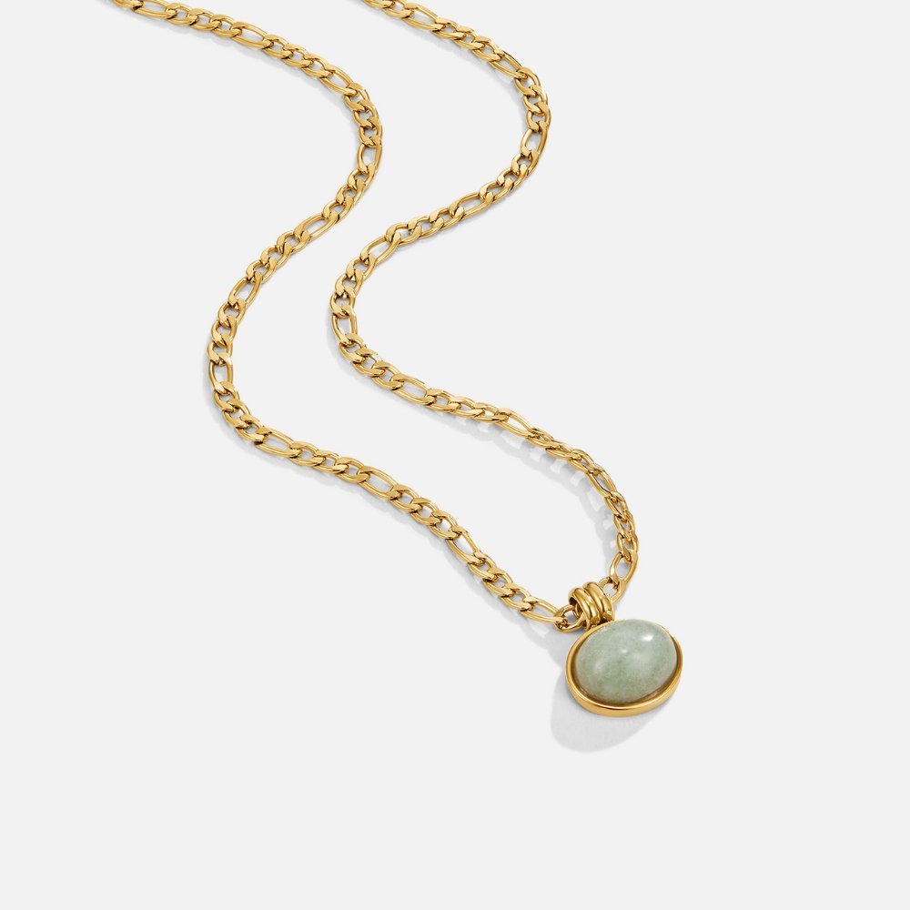 Jade Pendant Necklace by Liza