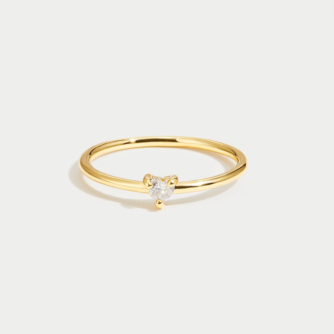 Jimena - Heart - Shaped Crystal Ring