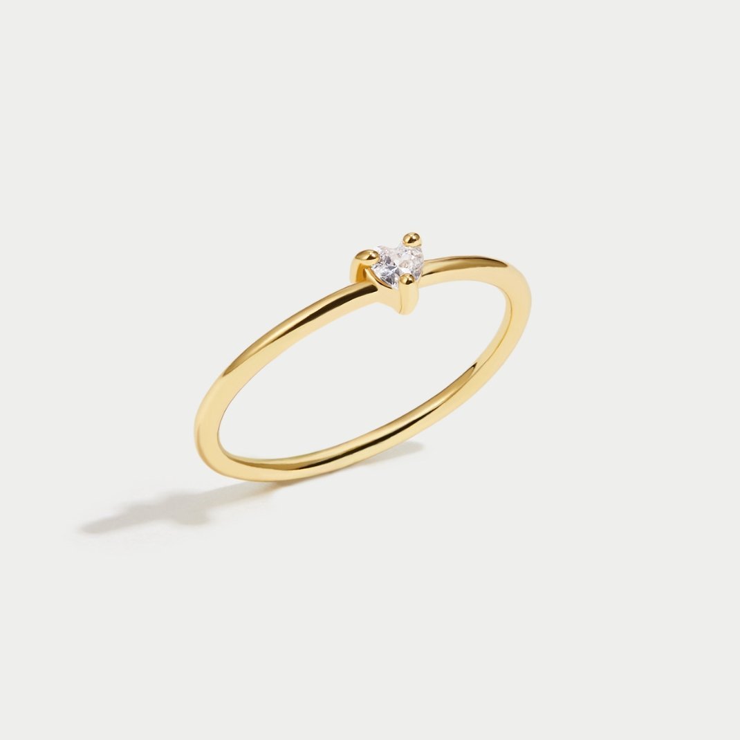 Jimena - Heart - Shaped Crystal Ring