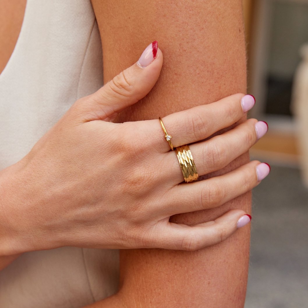Jimena - Heart - Shaped Crystal Ring