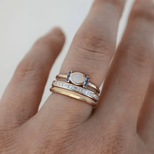 Juliana - Vintage Gold Opal Ring Collection