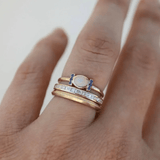 Juliana - Vintage Gold Opal Ring Collection