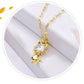 Kitty™ — Gold - plated cat necklace with zircon