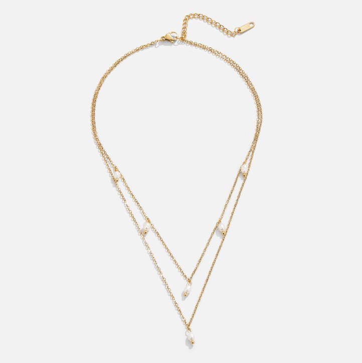 Layered Necklace with Kay Pearl Drops