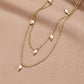 Layered Necklace with Kay Pearl Drops
