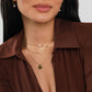 Layered Plate Pendant Necklace