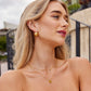 Layered Plate Pendant Necklace