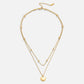 Layered Plate Pendant Necklace