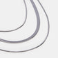Layered Silver Chain Necklace