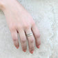 Lidia - Antique - Inspired Silver Ring with Gold Accents