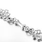 Limited Edition Pure Silver Dog Paw and Bone Charms Bracelet