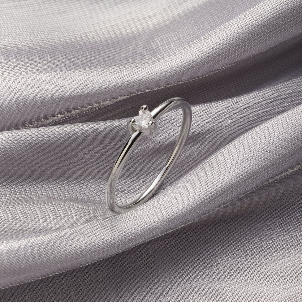 Little Love Crystal Heart Ring