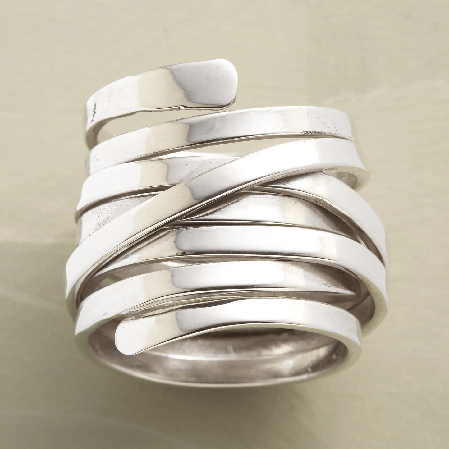 Lourdes - Thick Vintage Silver Ring