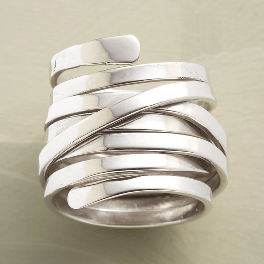 Lourdes - Thick Vintage Silver Ring