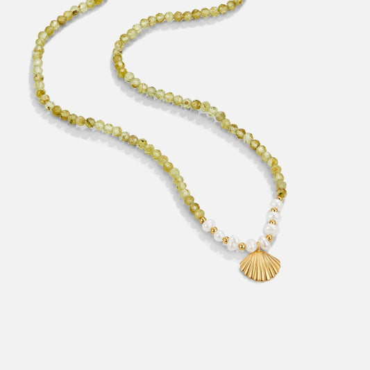 Luca Shell and Pearl Necklace