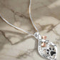 Lucky Paw Necklace with Heart, Bone & Infinity – “Always in My Heart” Pendant
