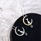 Luna™ — Crescent moon and cat elegant necklace