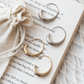 Luxurious Gold and Silver Earrings