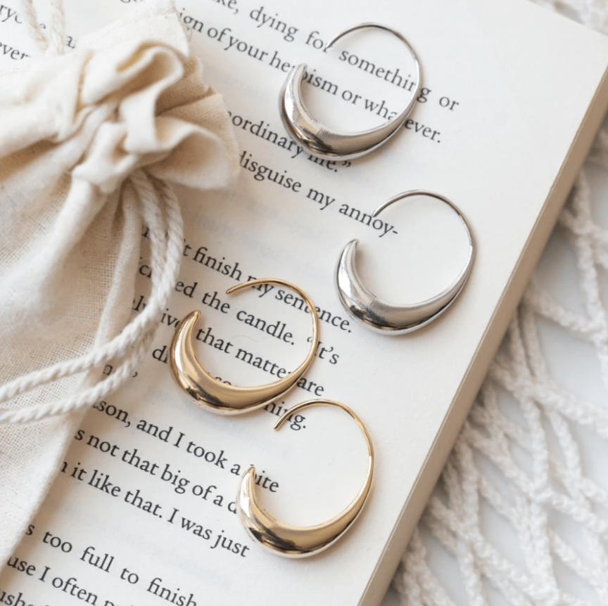 Luxurious Gold and Silver Earrings