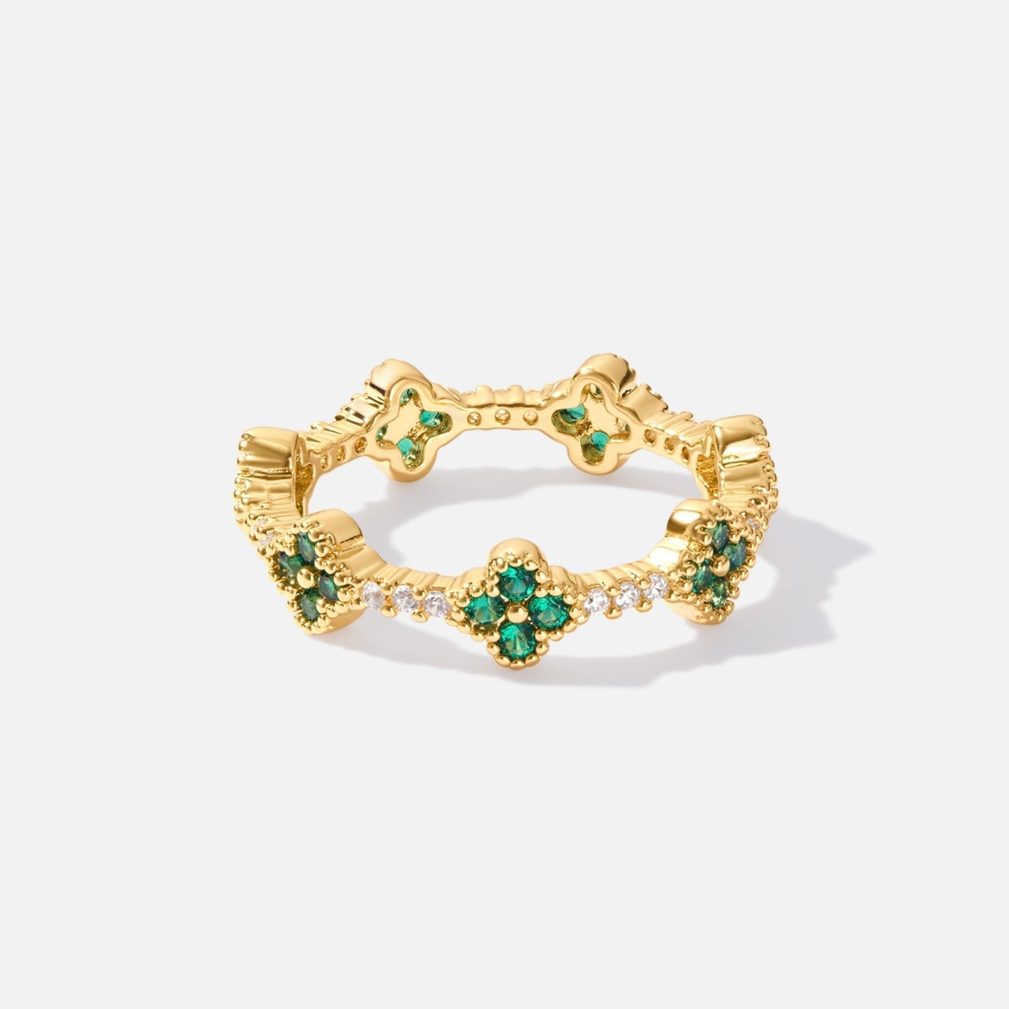 Marisol - Clover - Shaped Crystal Ring