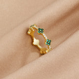 Marisol - Clover - Shaped Crystal Ring