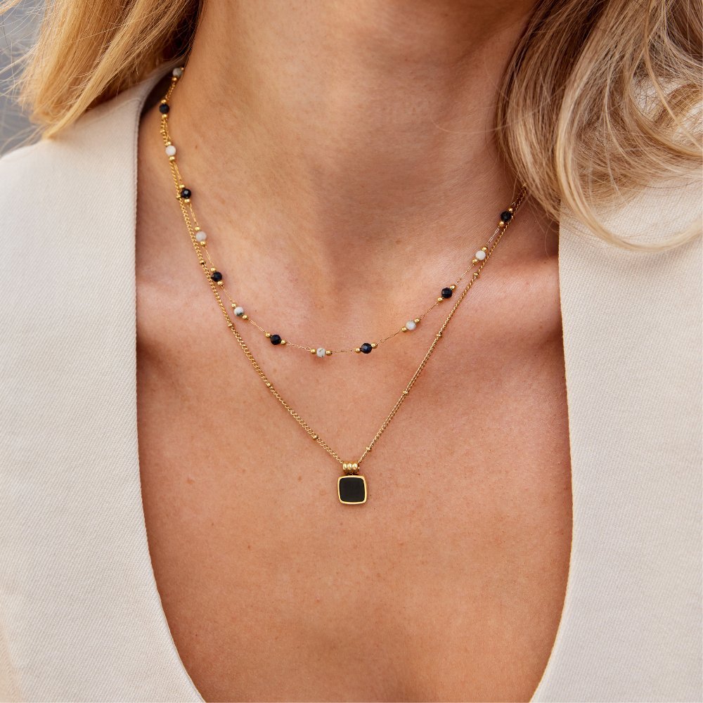 Midnight Glow Moonstone Necklace