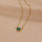 Moni Green Emerald Pendant Necklace