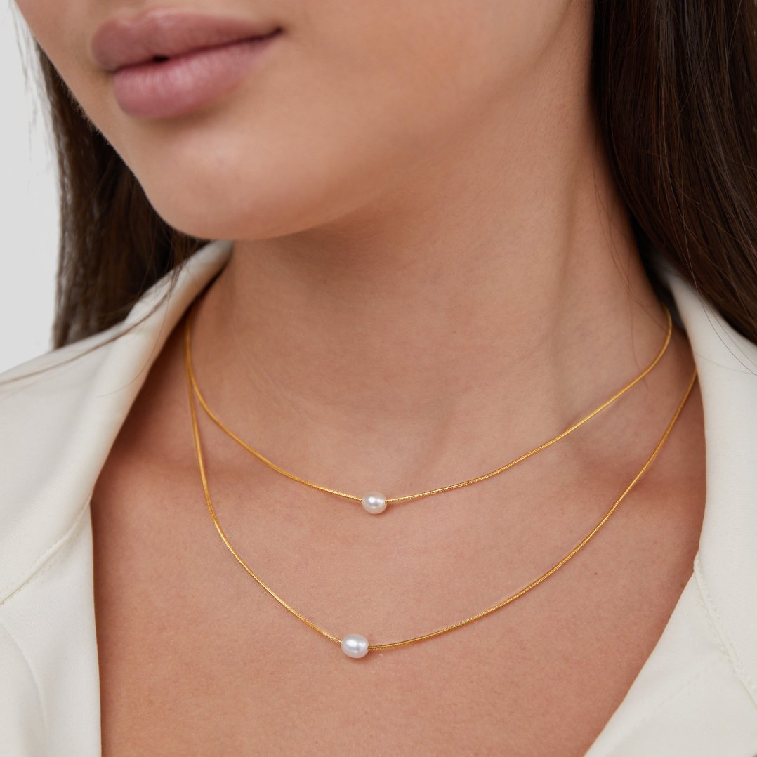 Multi - Layered Freshwater Pearl Necklace