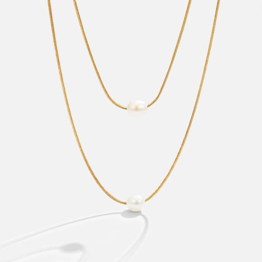 Multi - Layered Freshwater Pearl Necklace