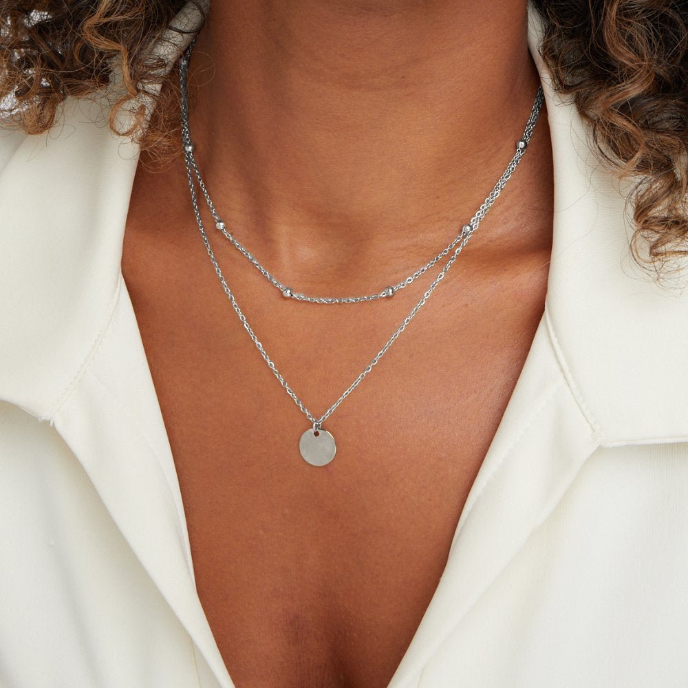 Multi - Strand Silver Necklace