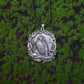 Mystical Owl Moon Mushroom Pendant Necklace
