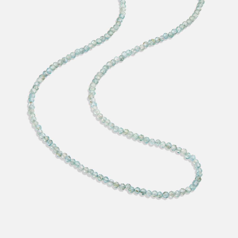 Necklace with Apatite and Pearl Accents