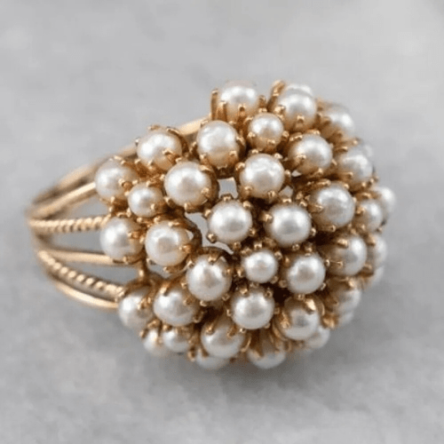 Nerea - Pearl - Embedded Ring
