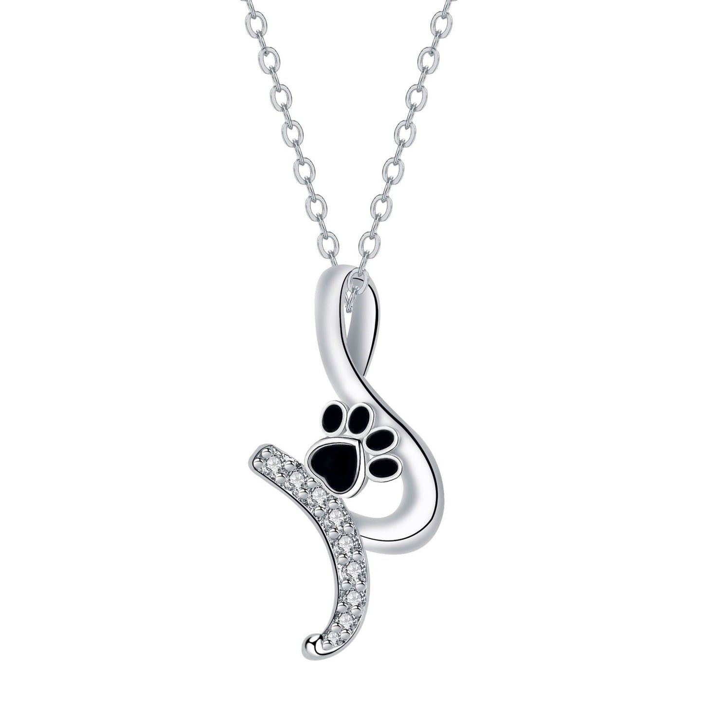 Piper™ — Cute paw print pendant necklace