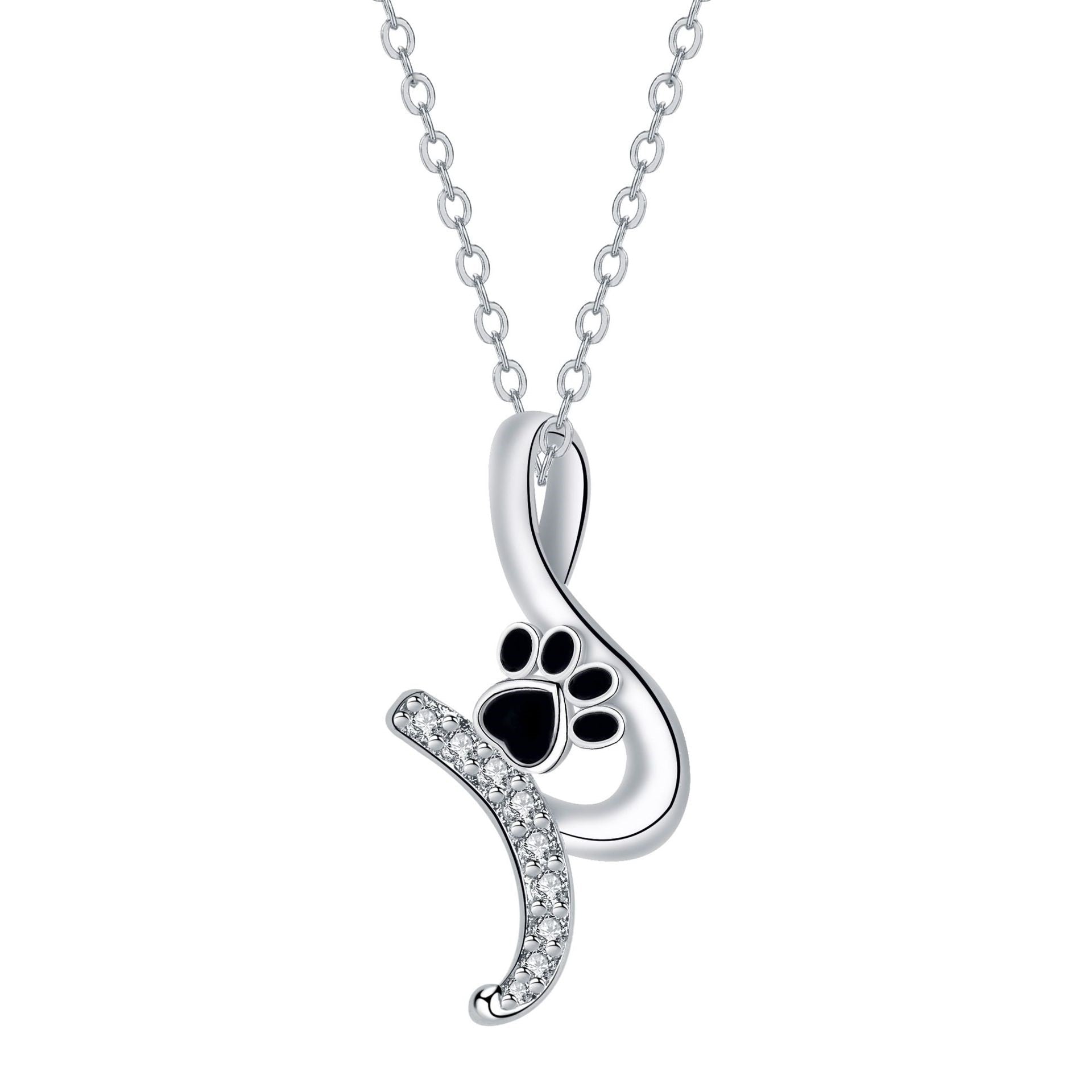 Piper™ — Cute paw print pendant necklace